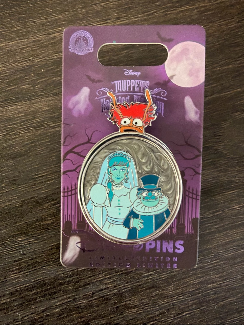 Disney Muppets Haunted Mansion Pepe and Constance Slider Pin on Pin LE 5000 2026